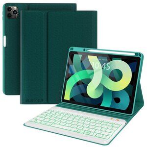 iPad Air & Pro 11" Teal Detachable Keyboard & Case w/RGB Backlit Keys New in Box